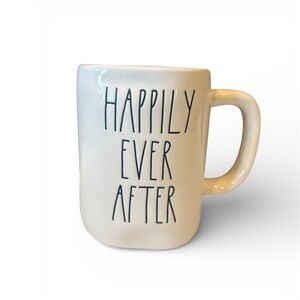Rae Dunn Cream Mug - Happily Ever After